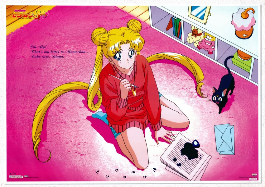tsukino usagi and luna (bishoujo senshi sailor moon and 1 more)