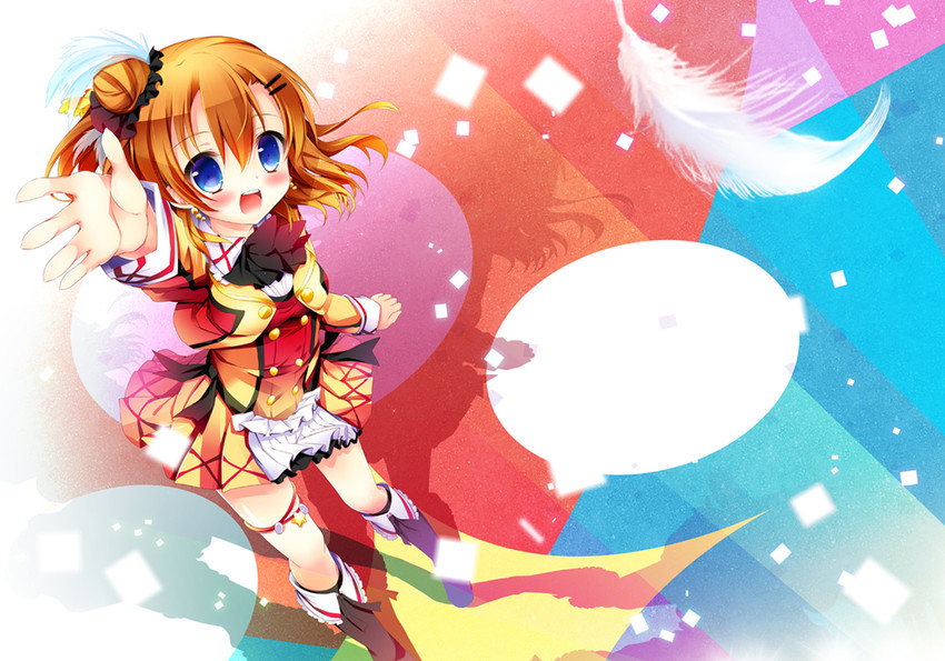 kosaka honoka (love live! and 1 more) drawn by natsuki_yuu_(amemizu)