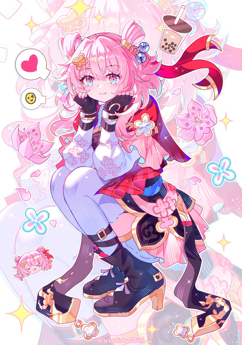 march 7th (honkai and 1 more) drawn by viclim-monou