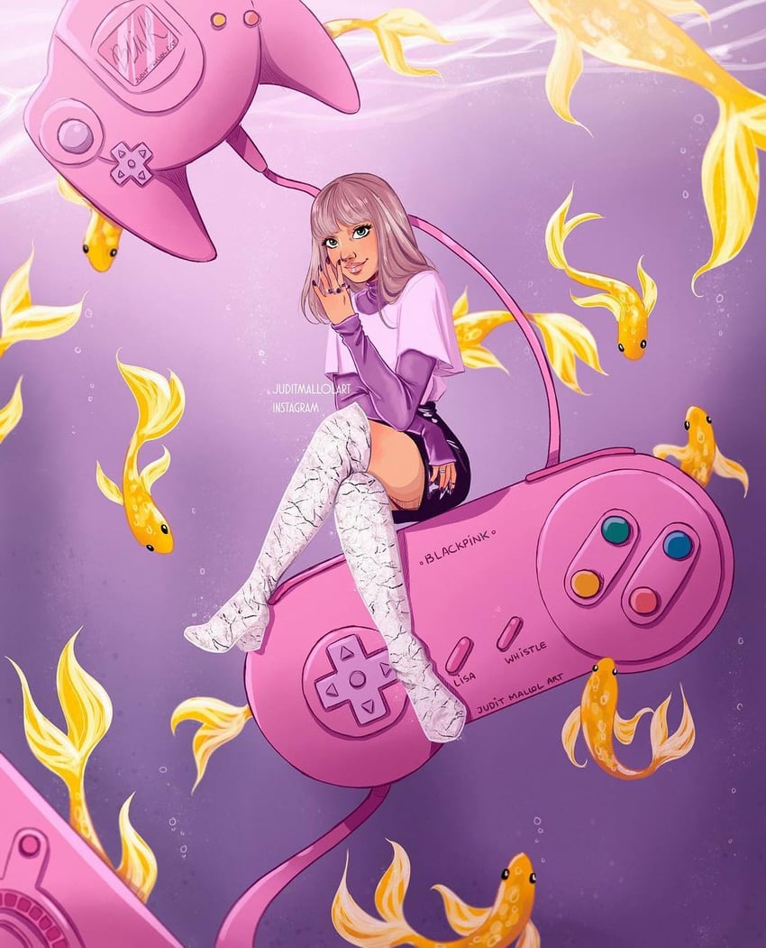 lisa (real life and 1 more) drawn by judit_mallol