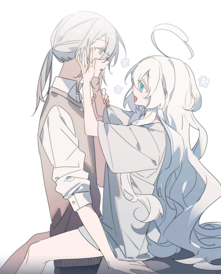 tsukumo mishiro and fujigawa gurei (original) drawn by asphyxia17