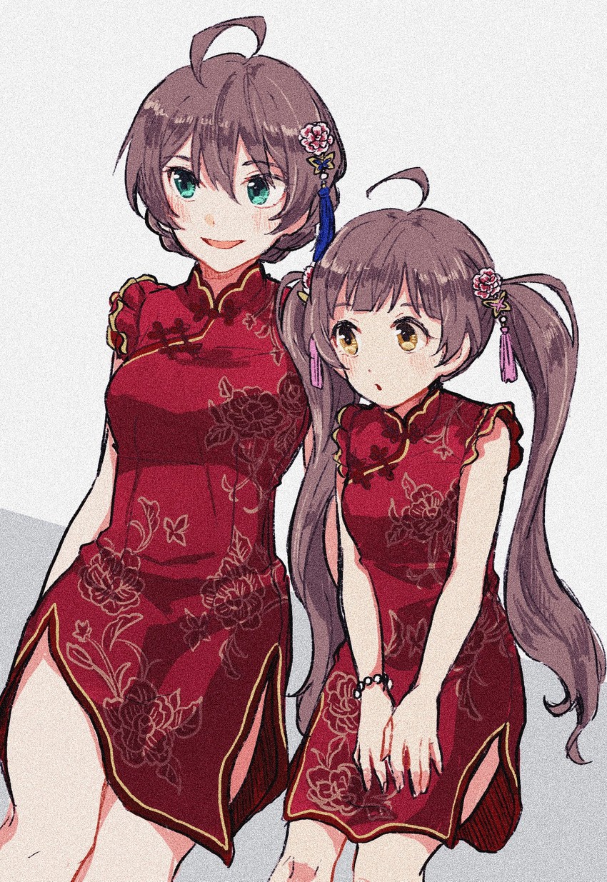 hakozaki serika and sakuramori kaori (idolmaster and 2 more) drawn by wachiko