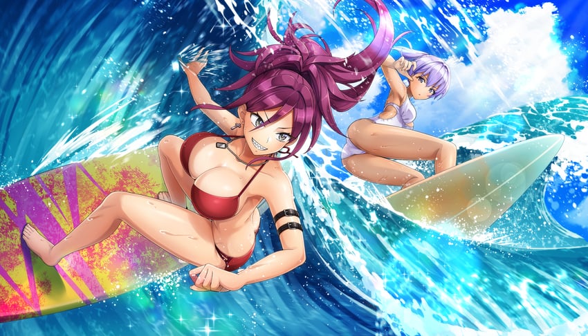 kurenashi yuuri and souma hayate (dolphin wave) drawn by ootomo_takuji