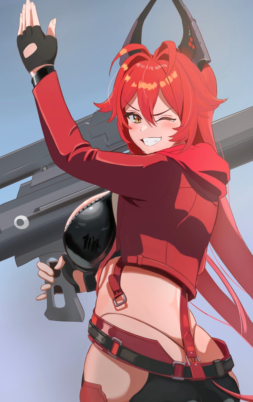 red hood (goddess of victory: nikke) drawn by cure_barlow