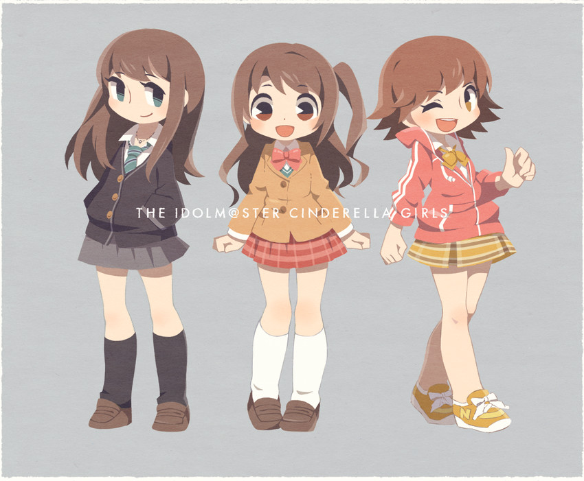 shibuya rin, shimamura uzuki, and honda mio (idolmaster and 1 more) drawn by icon_(sugarless_yogurt)