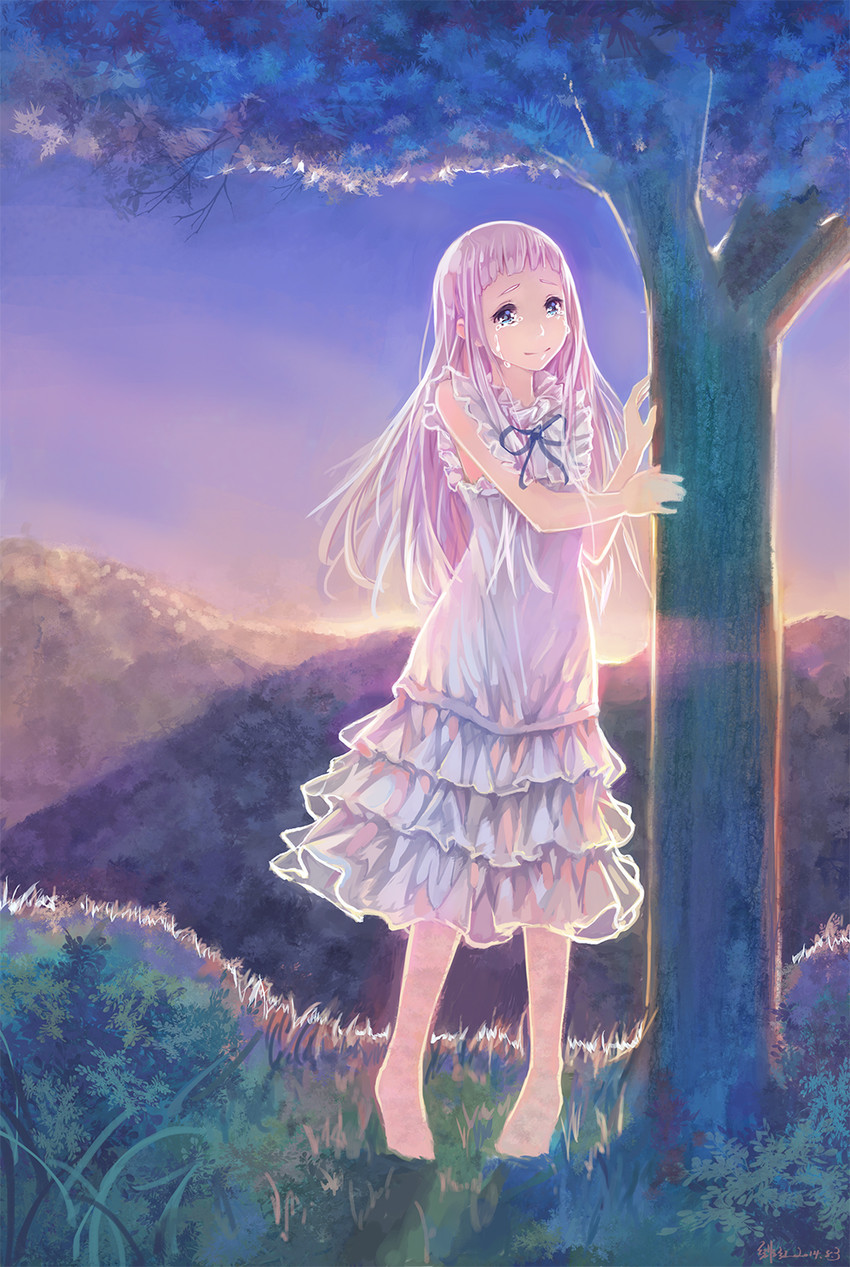 honma meiko (ano hi mita hana no namae wo bokutachi wa mada shiranai.) drawn by feihong