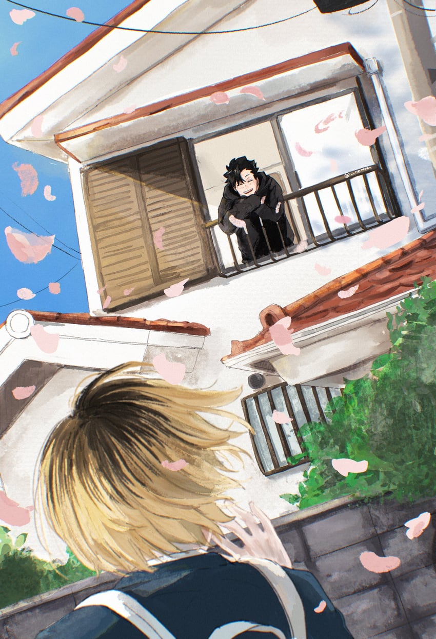 kuroo tetsurou and kozume kenma (haikyuu!!) drawn by nene_(nenene)