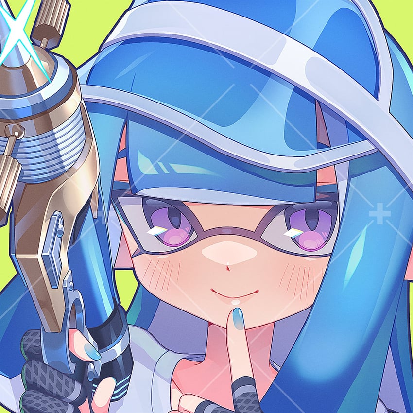 inkling player character and inkling girl (splatoon) drawn by desu_shichou