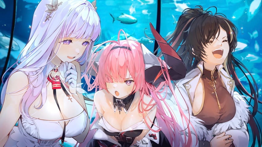 plymouth, prinz rupprecht, and harbin (azur lane) drawn by nachoz_(nachozart)