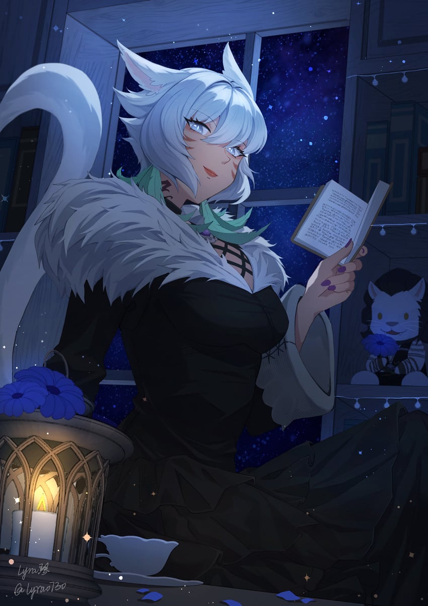y'shtola rhul and runar (final fantasy and 1 more) drawn by lyra-kotto
