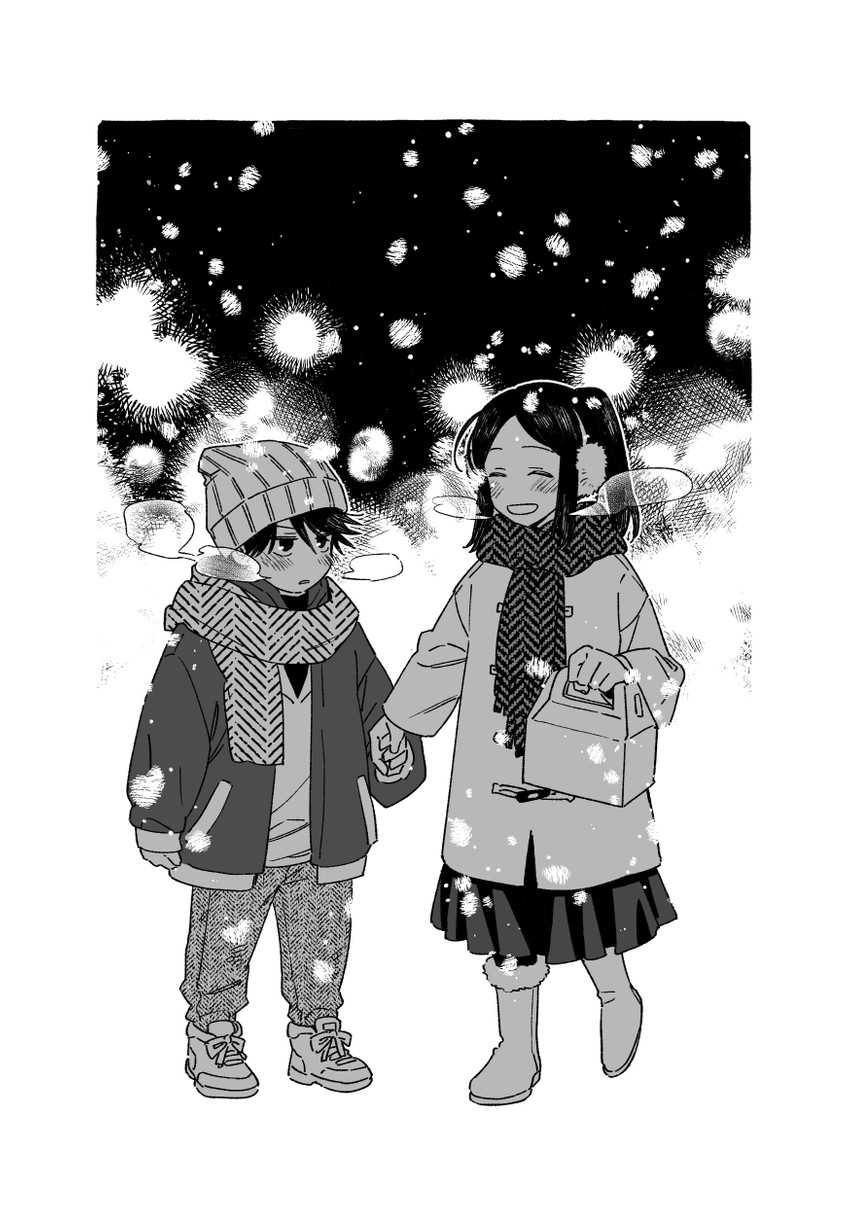 fushiguro megumi and fushiguro tsumiki (jujutsu kaisen) drawn by jamon0iberico
