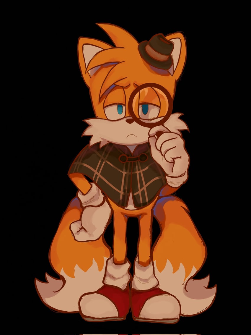 sherlock holmes and tails (sonic and 1 more) drawn by marshylovescats