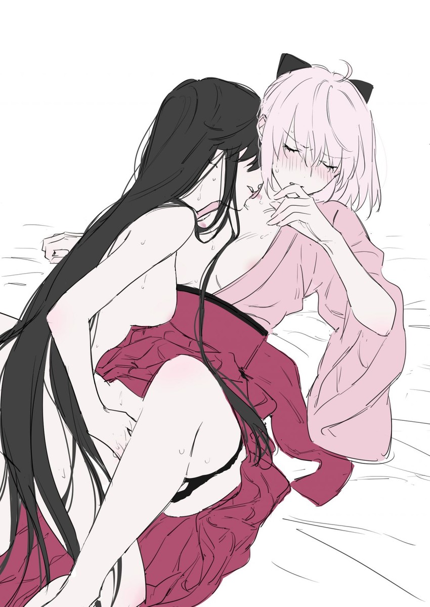 okita souji and oda nobunaga (fate and 1 more) drawn by nipi27