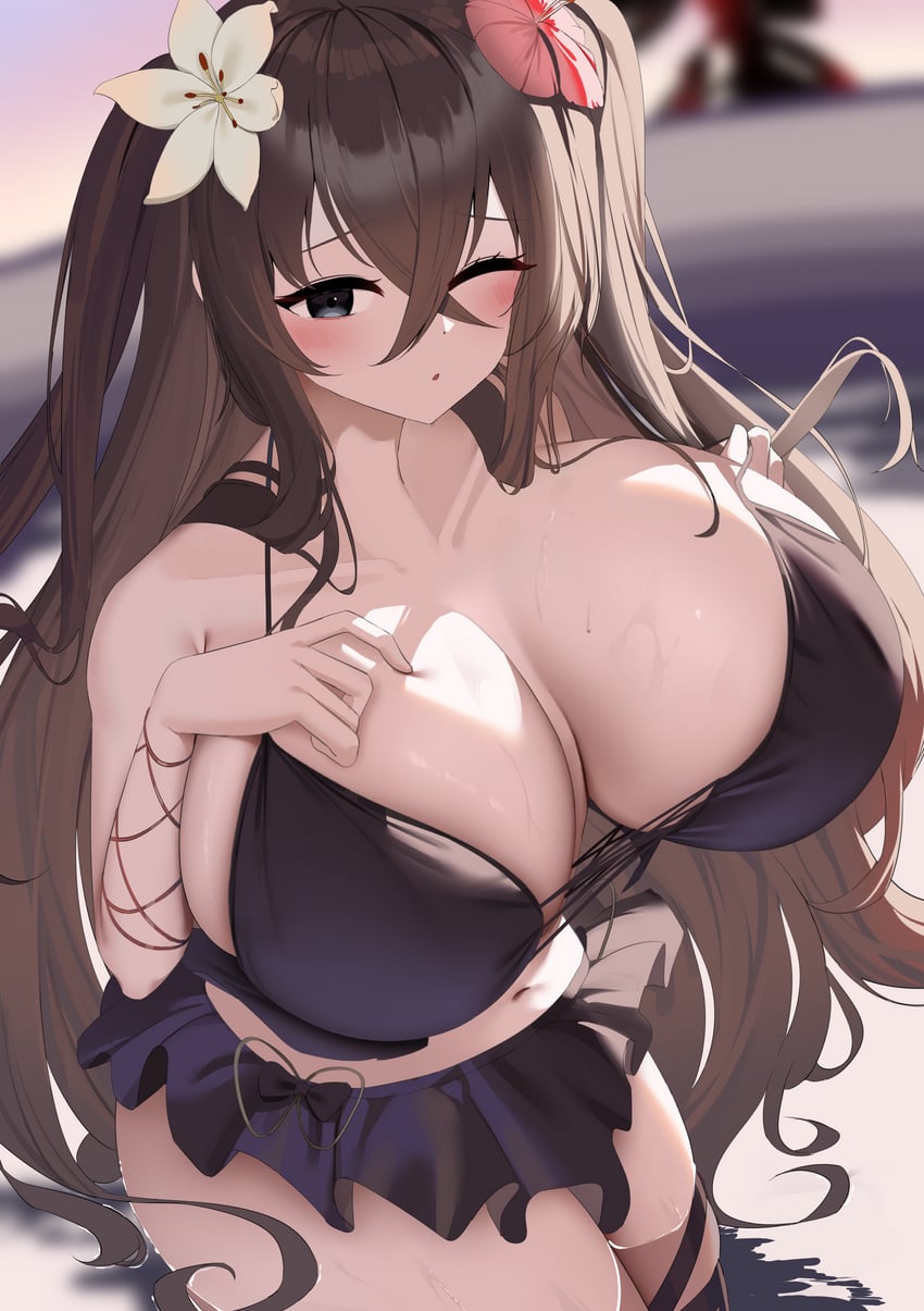 fubuki (azur lane and 1 more) drawn by nicorima