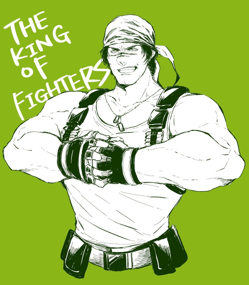 ralf jones (the king of fighters) drawn by osakana_e