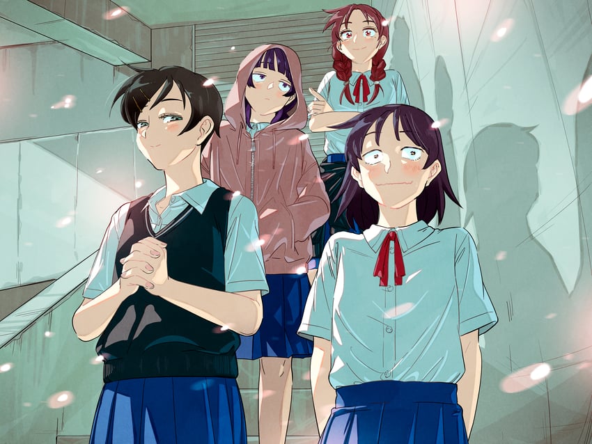 hatono chihiro, kouyama rin, fujii ayame, and uchida momo (futsuu no keion-bu) drawn by mumumi