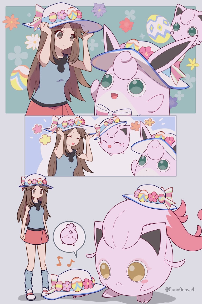 leaf, jigglypuff, wigglytuff, igglybuff, and scream tail (pokemon and 2 more) drawn by 343rone