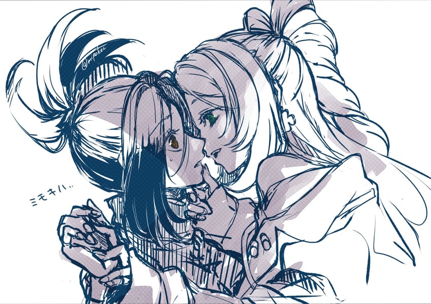 miriam and dendra (pokemon and 1 more) drawn by mipokec
