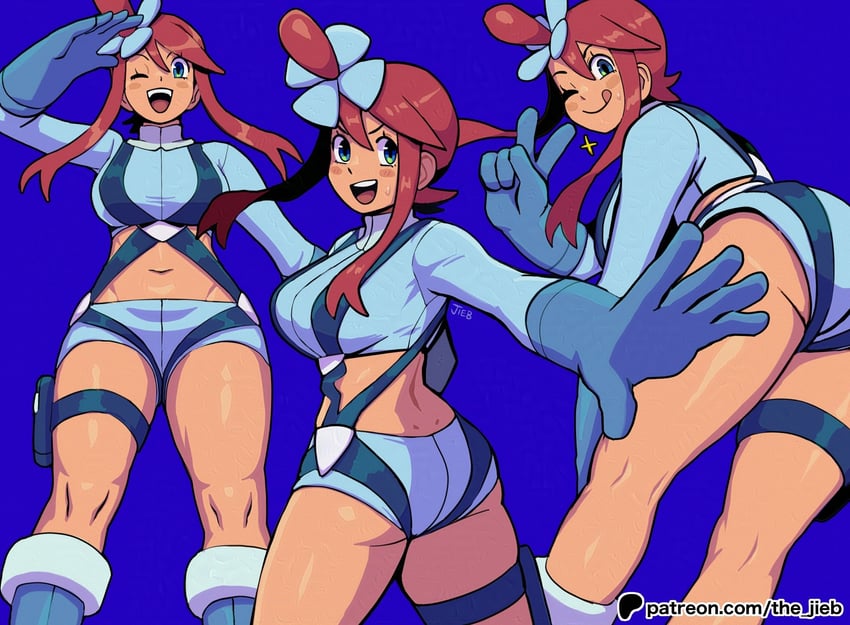 skyla (pokemon and 1 more) drawn by the_jieb