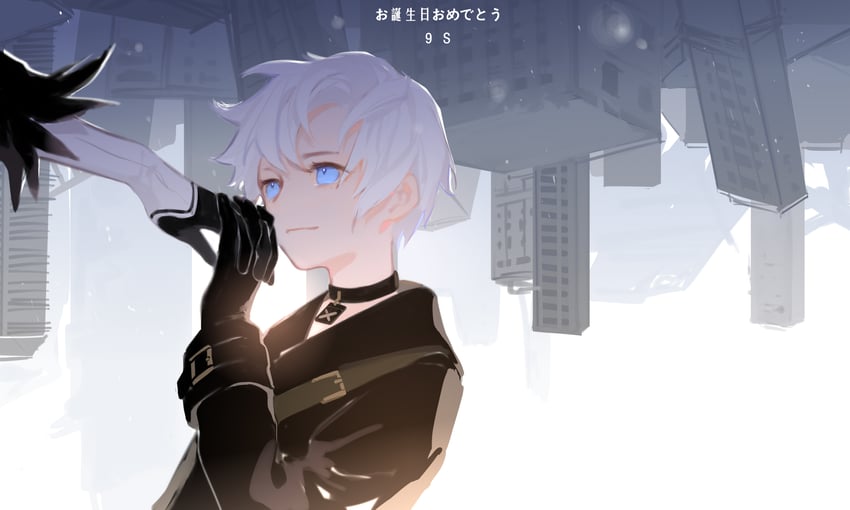 2b and 9s (nier and 1 more) drawn by iris_yi