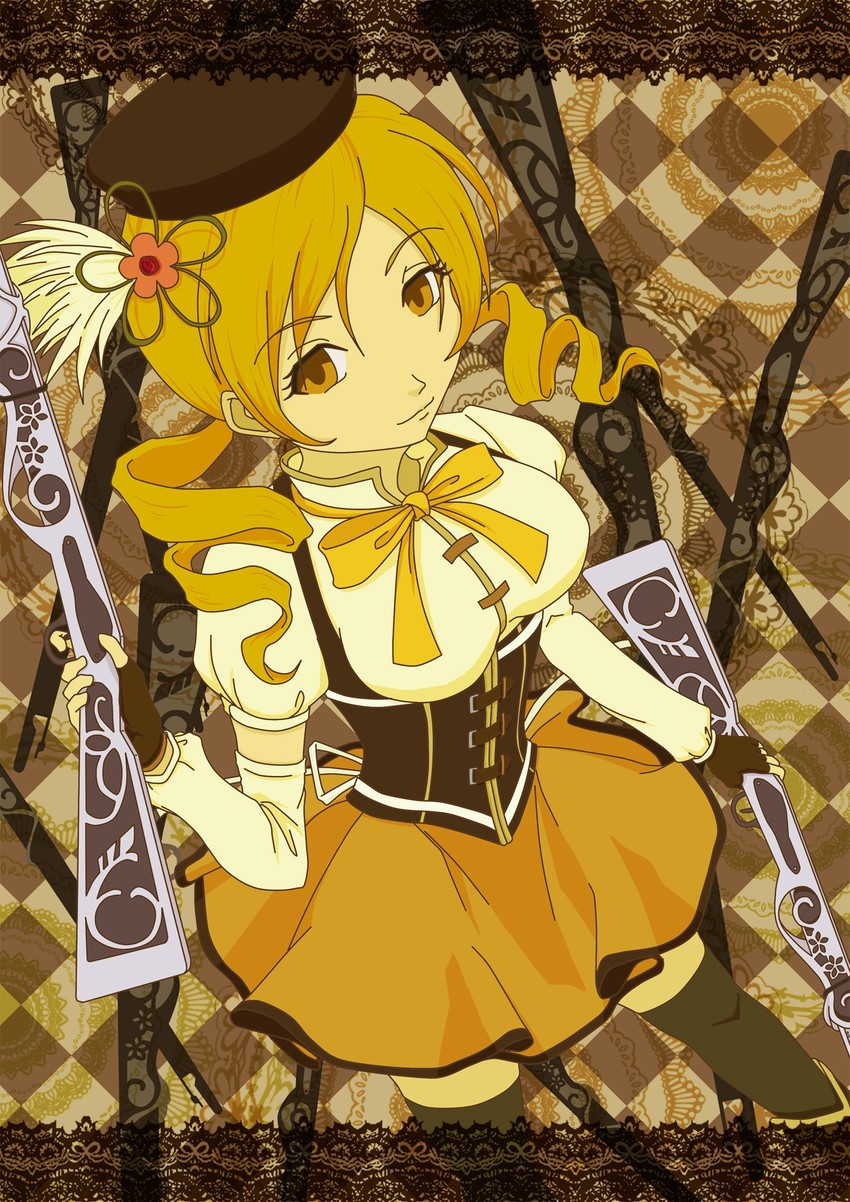 tomoe mami (mahou shoujo madoka magica) drawn by shichi_shino