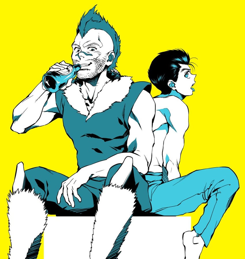 urameshi yusuke and chu (yu yu hakusho) drawn by imuro