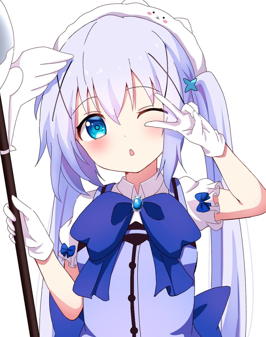 kafuu chino and tippy (gochuumon wa usagi desu ka?) drawn by poteto_furai