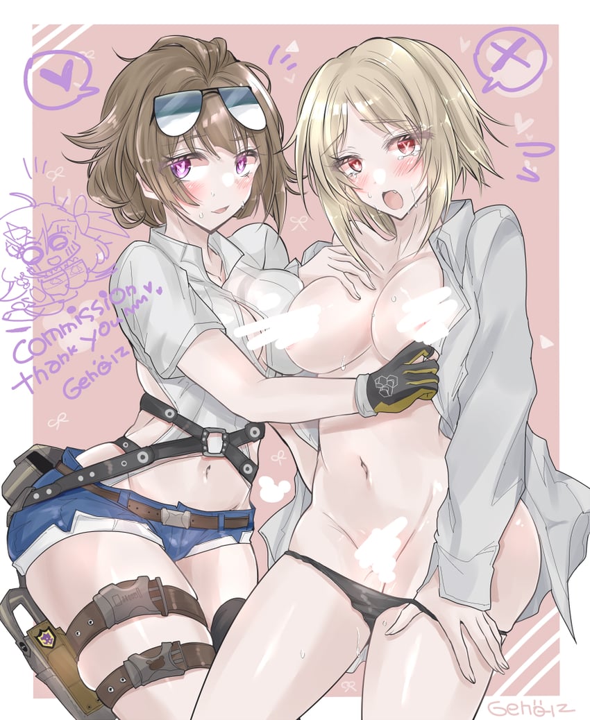 negev, grizzly mkv, and mp40 (girls' frontline) drawn by fire_low5996