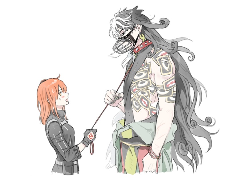 fujimaru ritsuka and ashiya douman (fate and 1 more) drawn by cczyjs