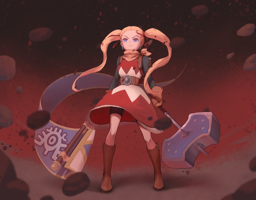female builder (dragon quest and 1 more) drawn by linght-killer