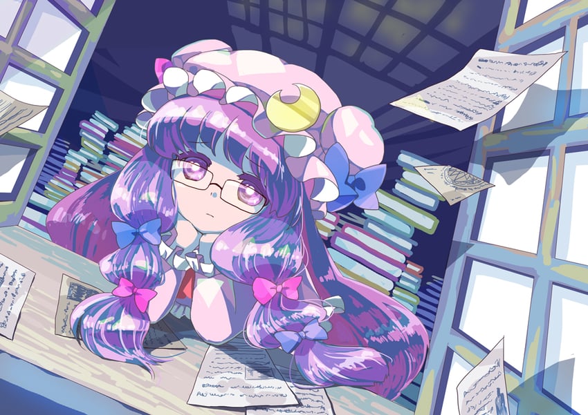 patchouli knowledge (touhou) drawn by noyama_hikari