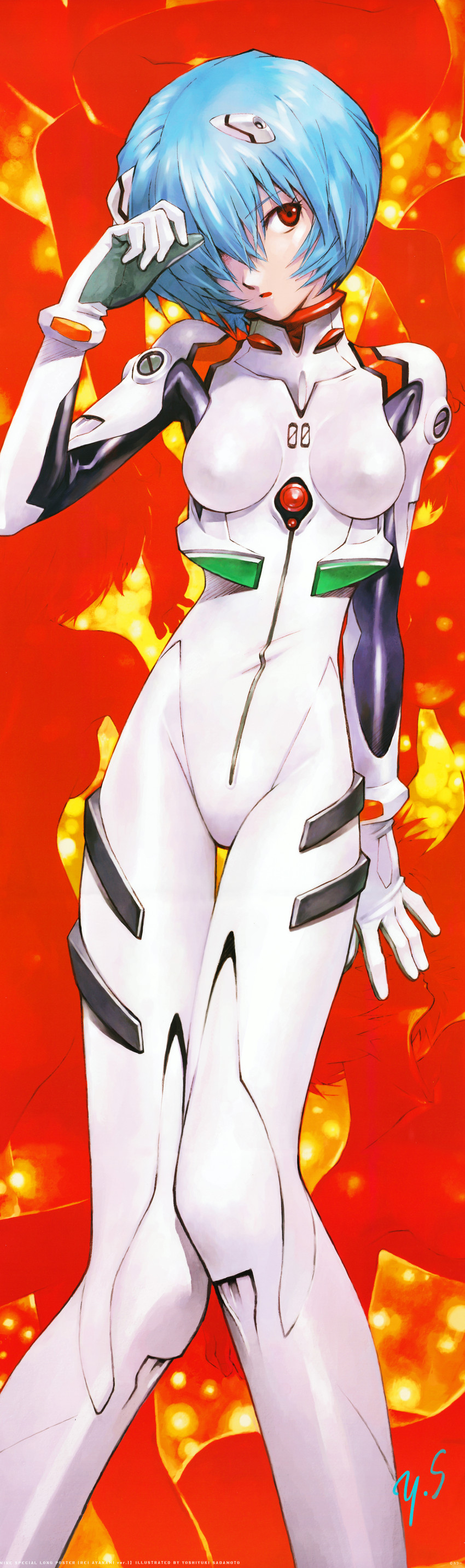 ayanami rei (neon genesis evangelion and 1 more) drawn by sadamoto_yoshiyuki