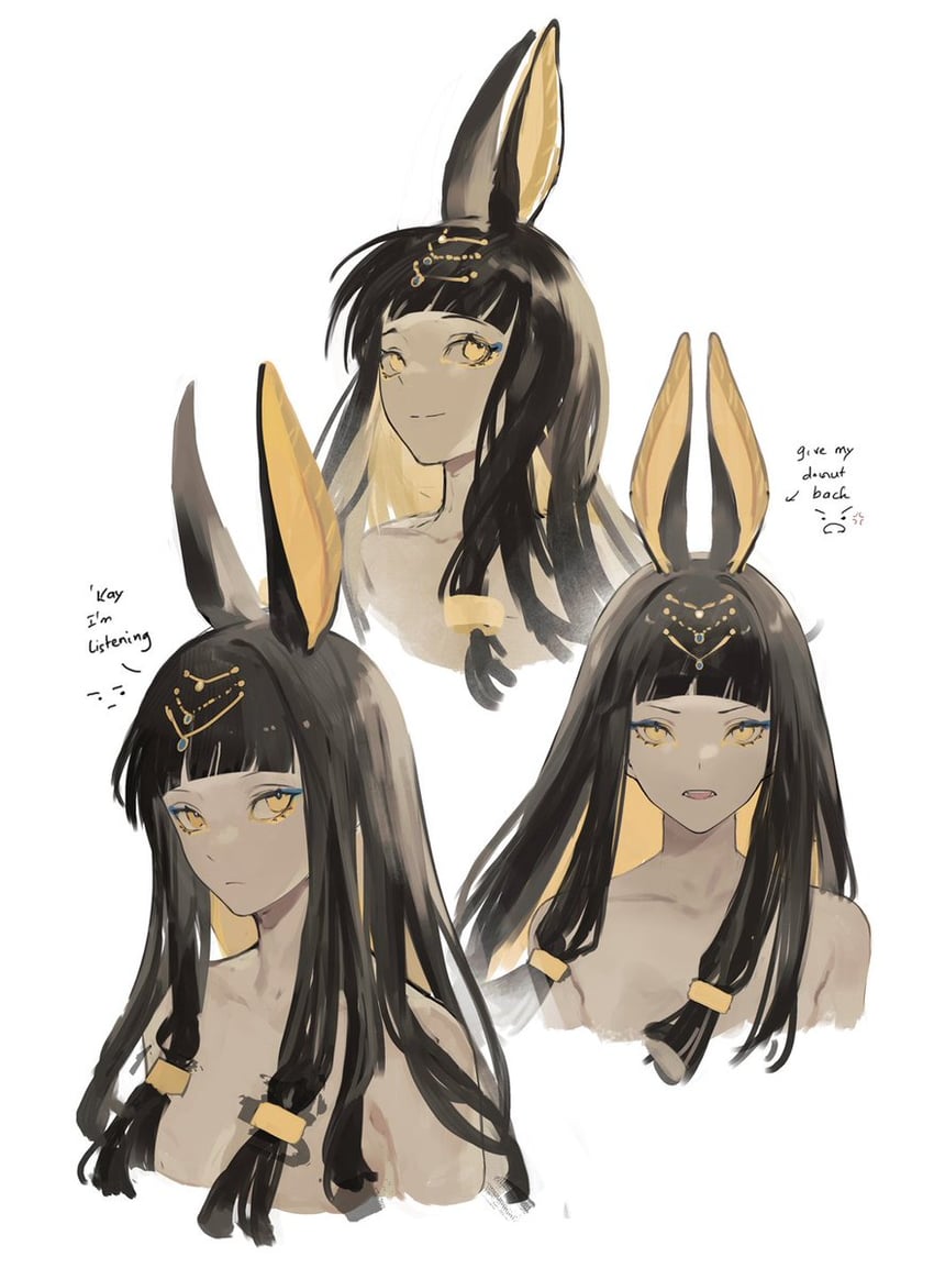 anubis (original and 2 more) drawn by navvvtis