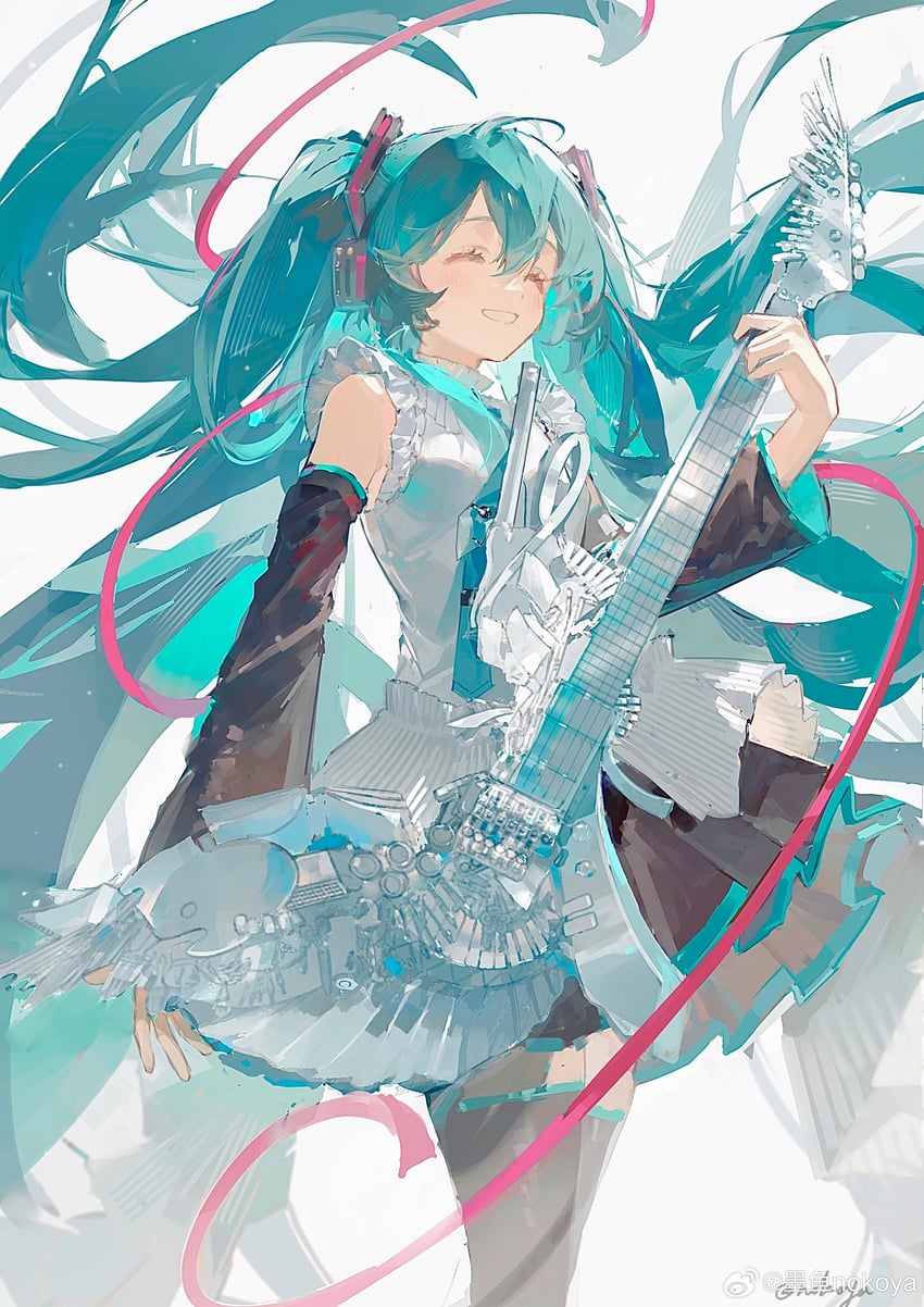 hatsune miku (vocaloid and 1 more) drawn by nokoya