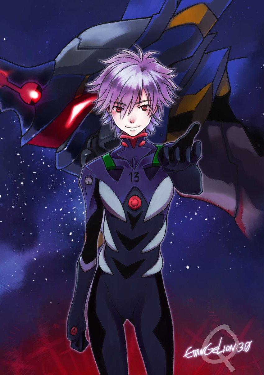 nagisa kaworu and eva 06 (neon genesis evangelion and 2 more) drawn by sei_takemi