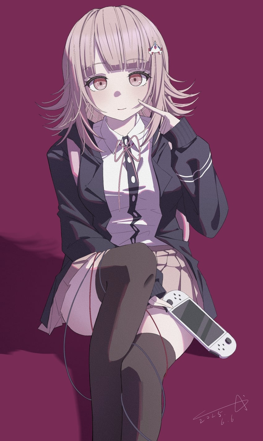 nanami chiaki (danganronpa and 2 more) drawn by qazqwe645119