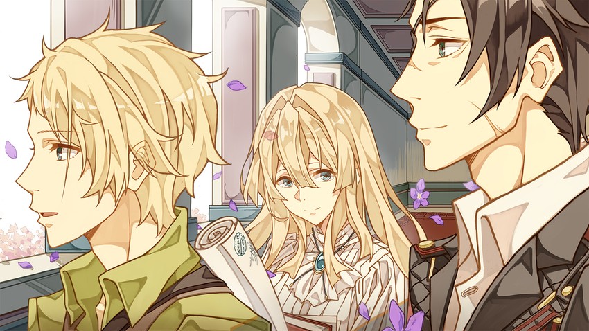 violet evergarden, gilbert bougainvillea, and benedict blue (violet evergarden) drawn by cheese_kang