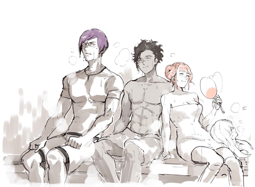hilda valentine goneril, lysithea von ordelia, claude von riegan, and lorenz hellman gloucester (fire emblem and 1 more) drawn by yourfreakyneighbourh