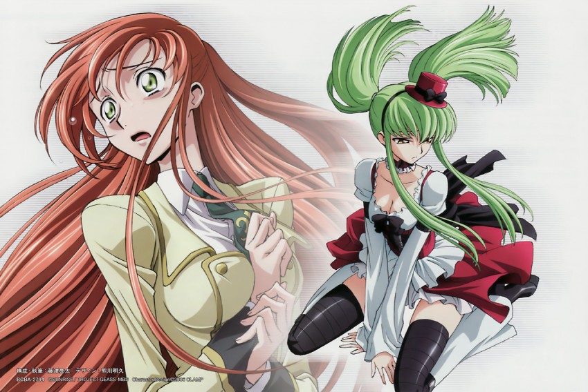 c.c. and shirley fenette (code geass) drawn by kimura_takahiro
