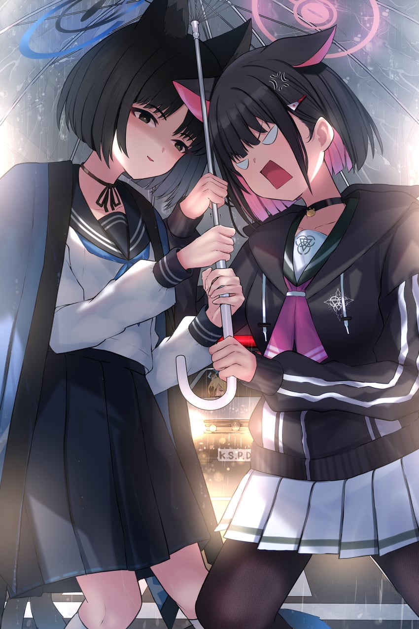 kazusa, kanna, and kikyou (blue archive) drawn by mi_taro333