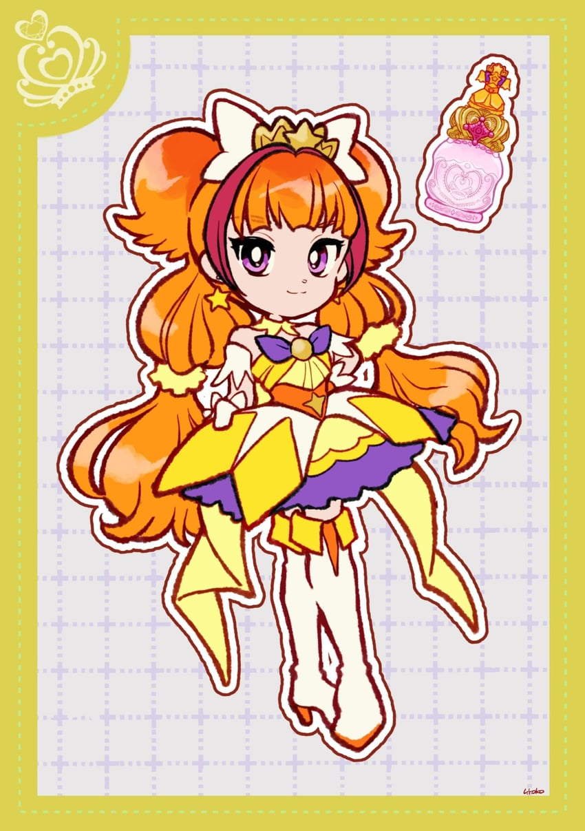 amanogawa kirara and cure twinkle (precure and 1 more) drawn by uwded_207