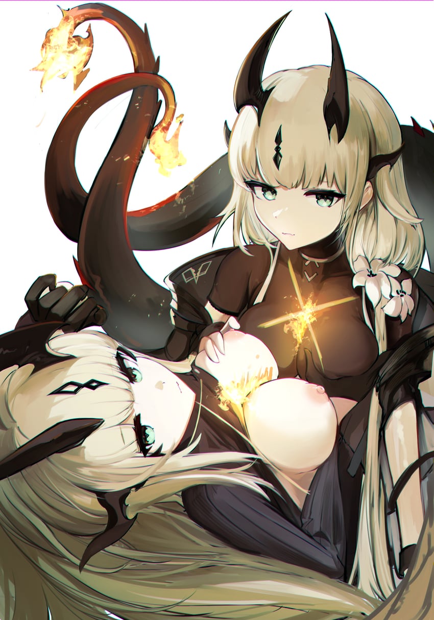 reed and reed the flame shadow (arknights) drawn by mizuhashi_parusui