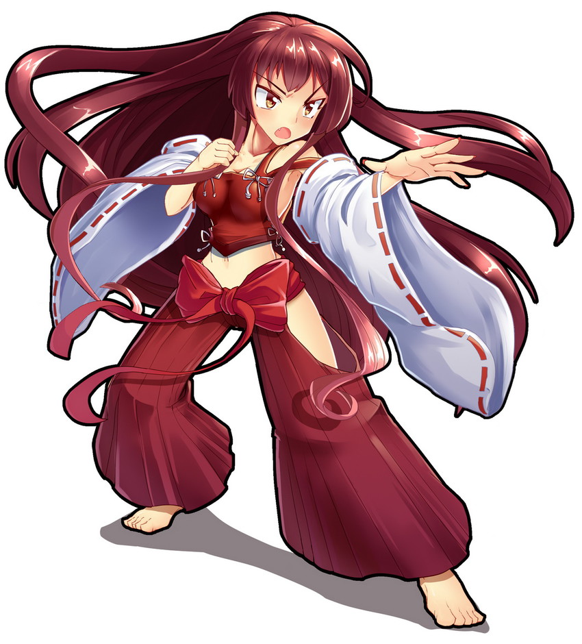 sendai hakurei no miko (original and 2 more) drawn by z.o.b