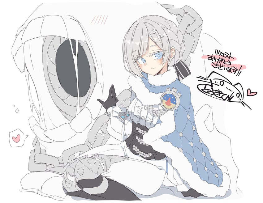 akershus fortress (oshiro project:re) drawn by satou_kibi