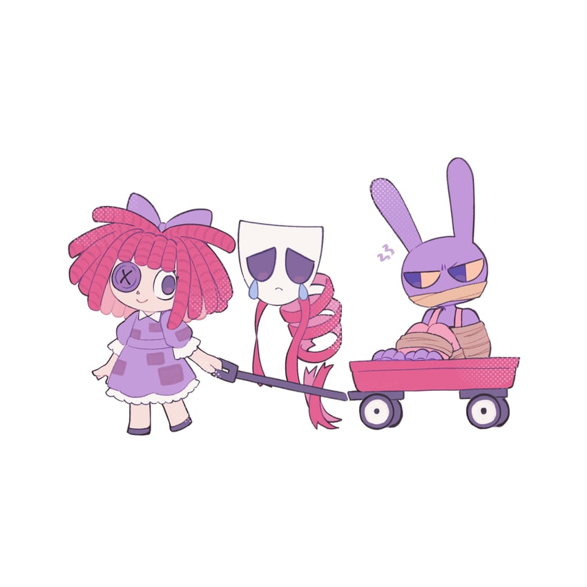 jax, ragatha, and gangle (the amazing digital circus) drawn by skn_1027