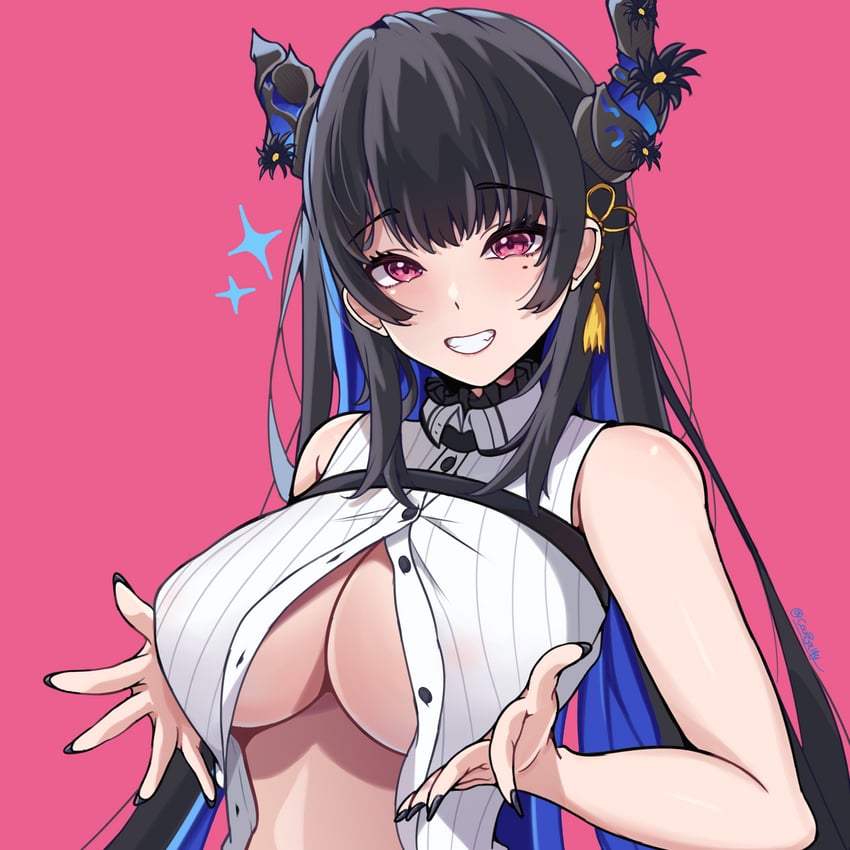 nerissa ravencroft (hololive and 1 more) drawn by coubalty