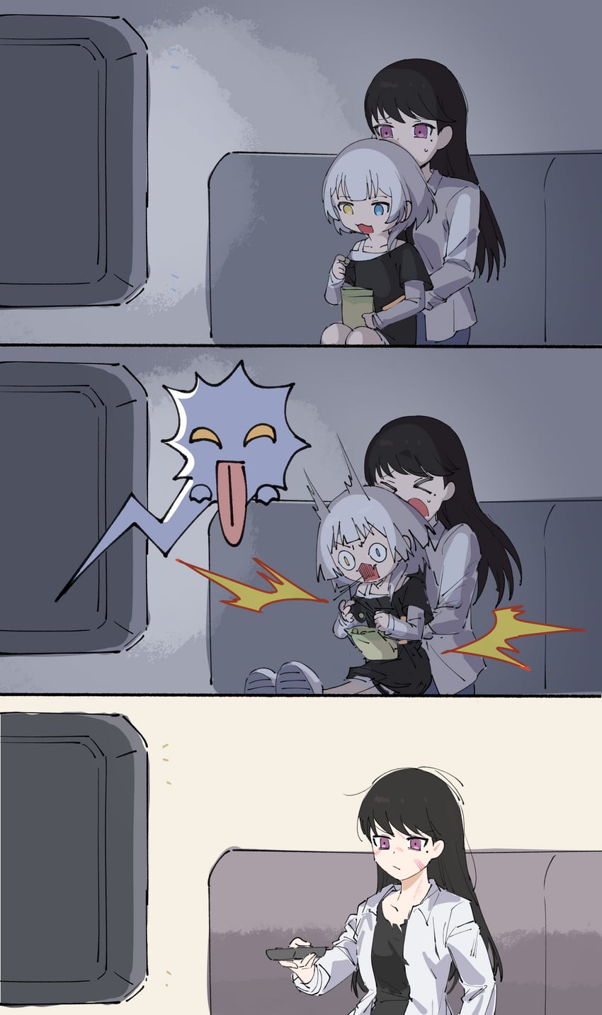 shiina taki and kaname raana (bang dream! and 1 more) drawn by yzj21333