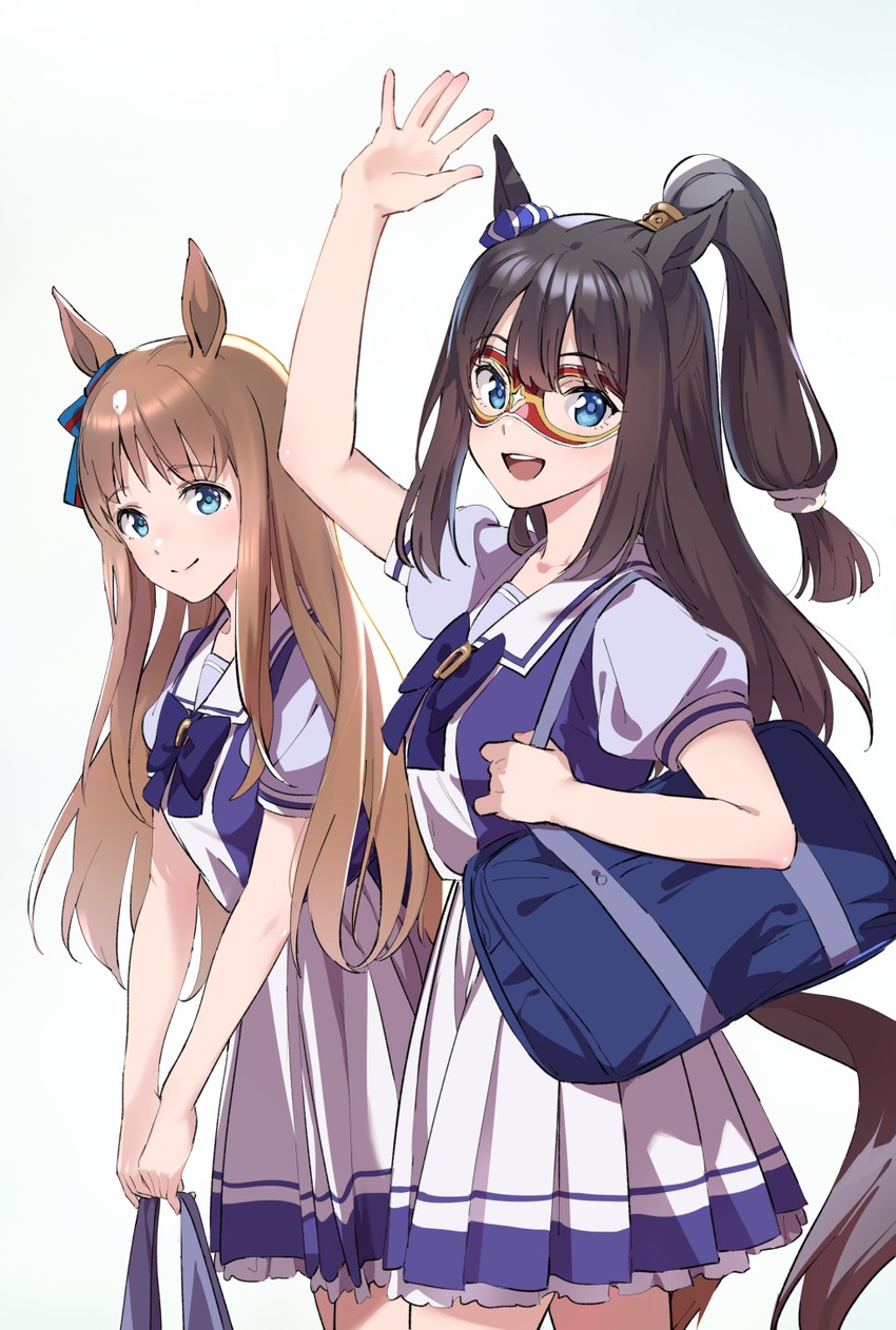 grass wonder and el condor pasa (umamusume) drawn by taromarun