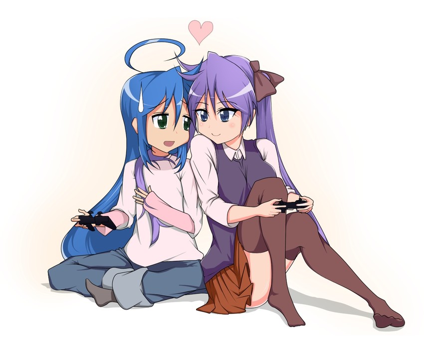 hiiragi kagami and izumi konata (lucky star) drawn by vb_kaya
