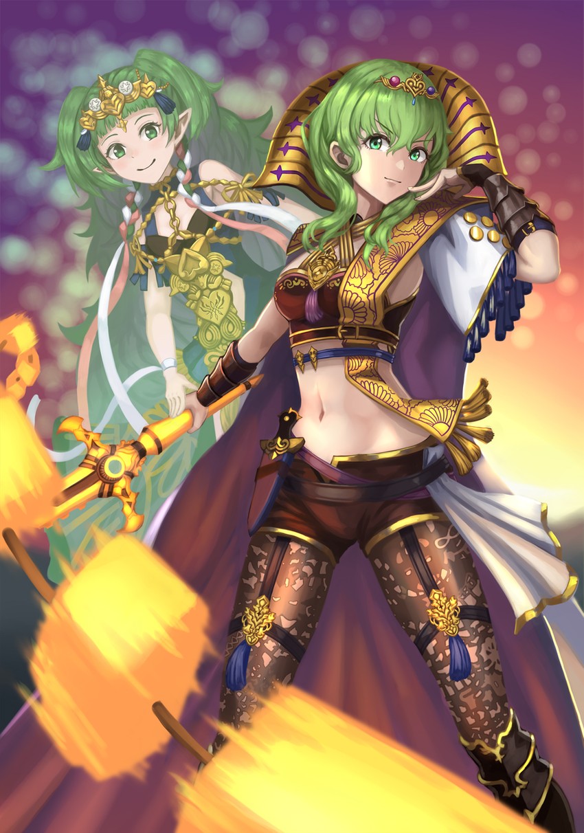female byleth and sothis (fire emblem and 1 more) drawn by tokisake_masoho